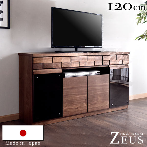 大容量収納 国産 木製テレビ台 - 1位