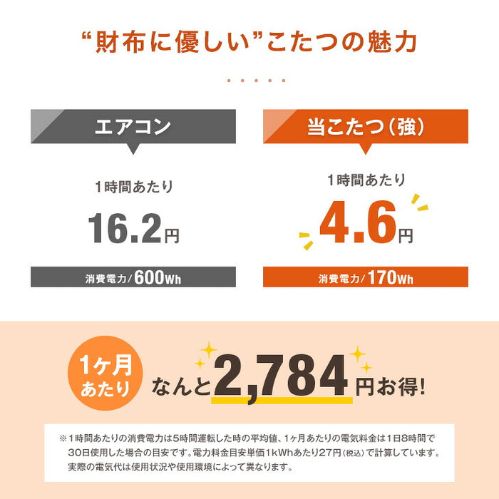 【新発売記念プライス】［テーブル+掛布団+敷布団・ピーチスキン］こたつ3点セット 120×75 長方形 掛敷布団 石英管〔00100088〕