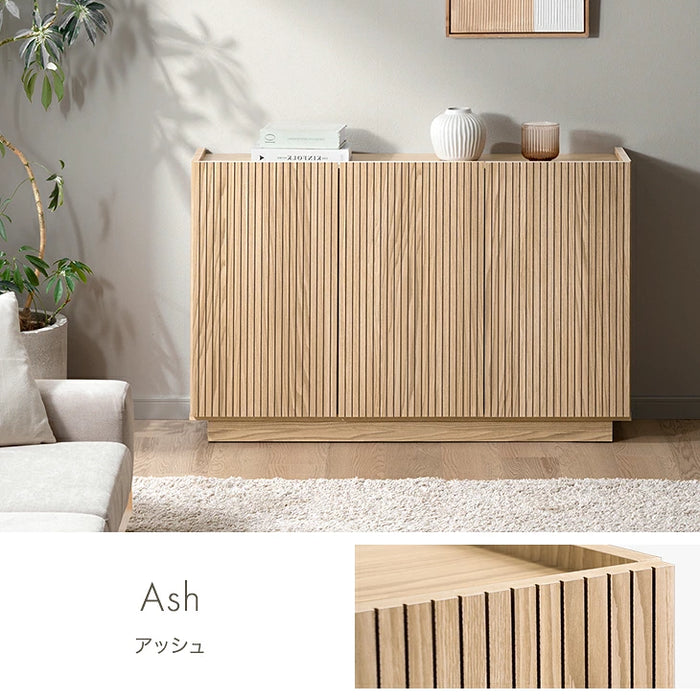 ［幅120cm］サイドボード 日本製 完成品 木製 キャビネット 扉付き 大容量 大川家具【超大型商品】〔00200012〕