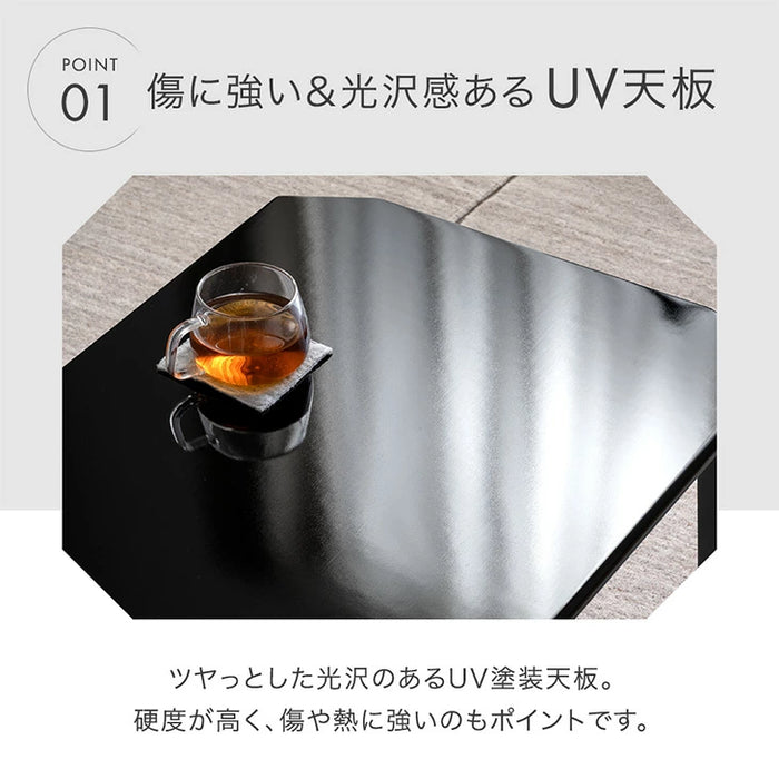 ［幅90cm］折りたたみ ローテーブル 折れ脚 シンプル〔01160018〕