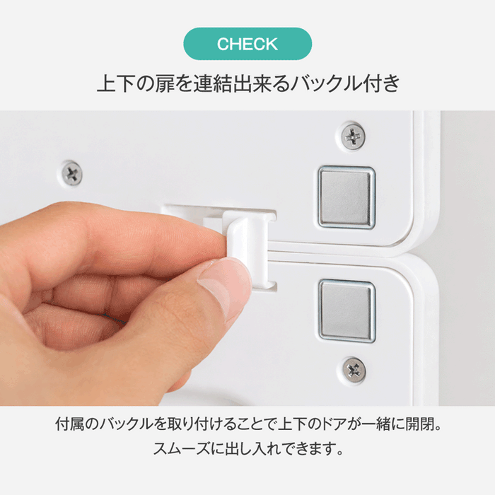 ［幅104cm］折りたたみ ワードローブ 扉付き クローゼット コンパクト 省スペース〔01700005〕