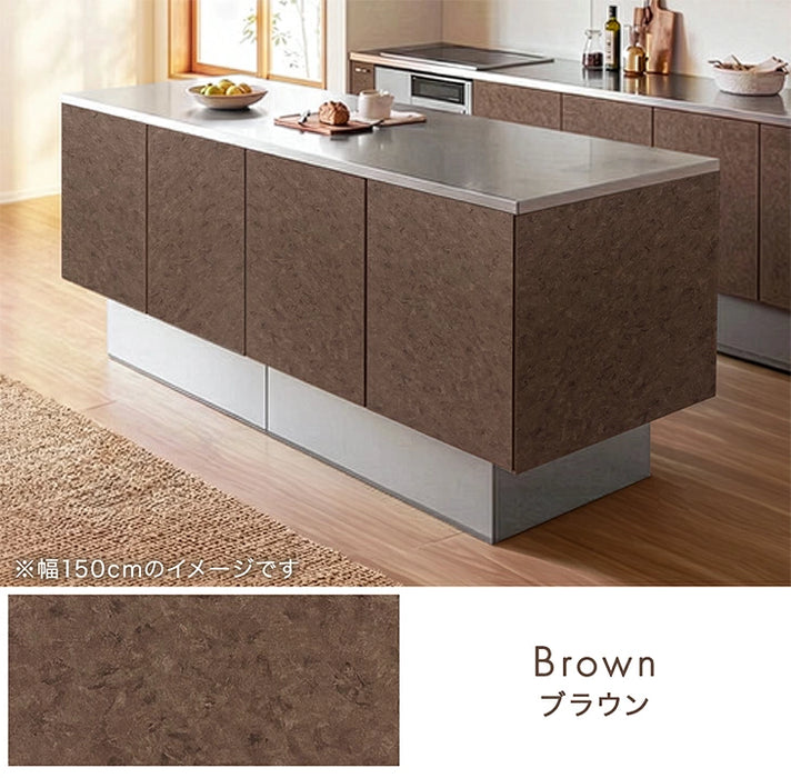 ［幅120］ キッチンカウンター アイランドキッチン 両面収納 日本製 大川家具 作業台 おしゃれ 食器棚【搬入設置込み】【超大型商品】〔00100254〕