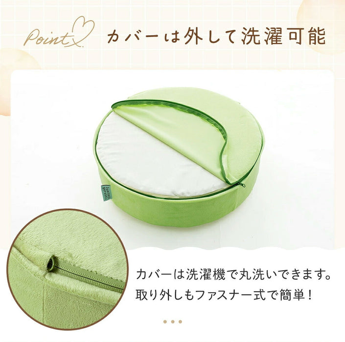 すみっコぐらし クッション 洗えるカバー 日本製 円形 フロアクッション 座布団 ラウンドクッション〔04400004〕