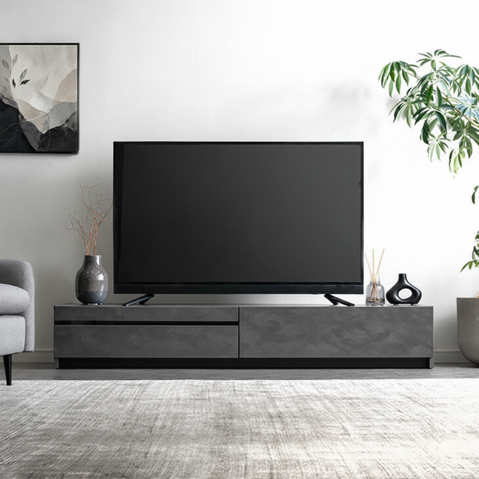 ［幅150cm］テレビ台 完成品 木製 ロータイプ  収納【超大型商品】〔07100013〕