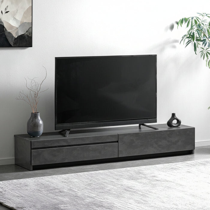 ［幅180cm］テレビ台 完成品 木製 ロータイプ  収納【超大型商品】〔07100014〕