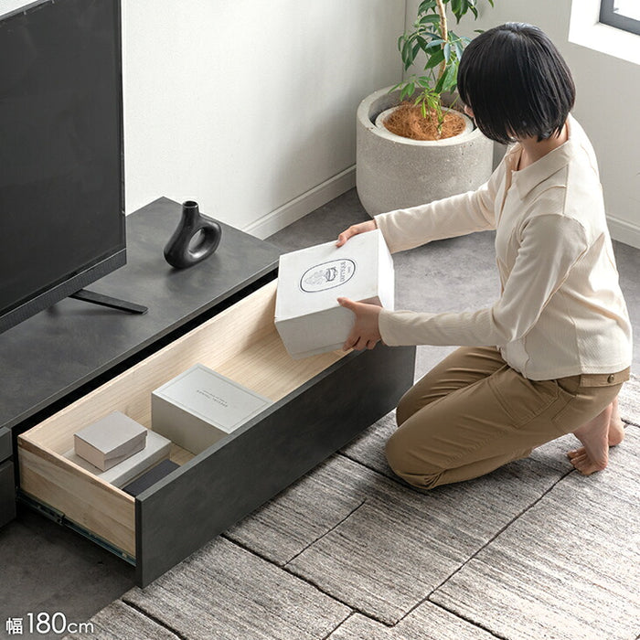 ［幅150cm］テレビ台 完成品 木製 ロータイプ  収納【超大型商品】〔07100013〕