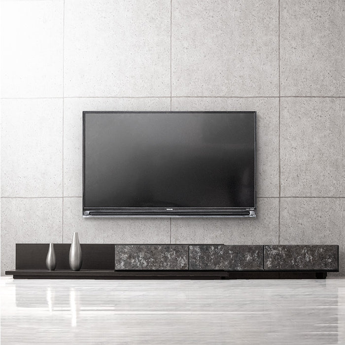[幅180-300cm] セラミック調 テレビ台 伸長式 日本製【超大型商品】〔17100007〕