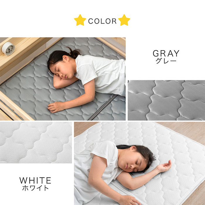 ［お得セット］［シングル＆キング対応］天然木 二段ベッド パームマットレス2枚付 セット 耐荷重500kg 分離可能 はしご付き ロータイプ 【超大型商品】〔49610264〕