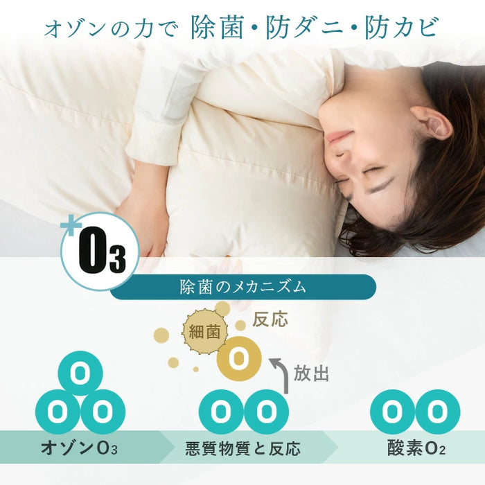 [シングル] 2枚合わせ 羽毛布団 ホワイトダックダウン85％ CILレッドラベル 立体キルト 300dp以上 日本製〔10119064〕