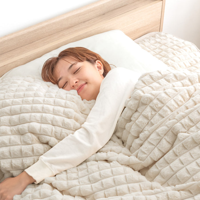 [ダブル] mocoair シンサレート 掛け布団 洗える 蓄熱 厚手 保湿 北欧〔80100161〕