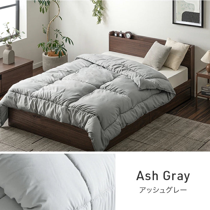 【新発売記念プライス】［セミダブル］PUFFY WARM 掛け布団 吸湿発熱 洗える 軽量 日本製 暖かい〔11100476〕