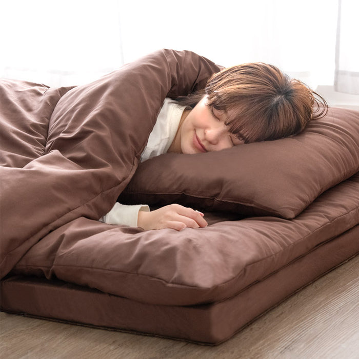 [シングル] 全部洗える 高反発マットレス付 布団セット 5点セット 抗菌 防臭 洗濯OK 収納ケース〔81900162〕