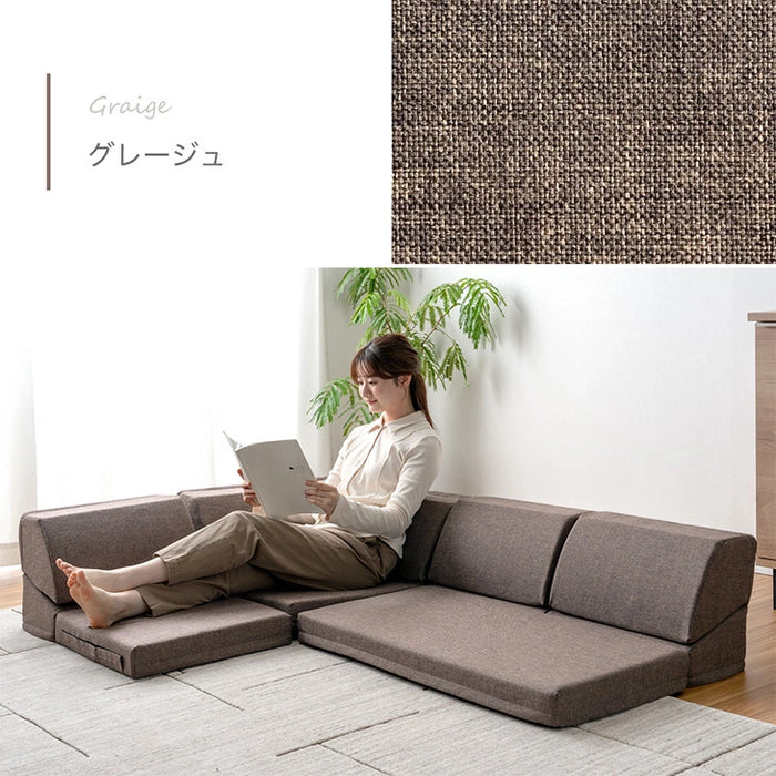 ［4点セット］RENEW 洗える カバーリング ローソファ こたつ用 3人掛け  リクライニングソファ  ロータイプ 座椅子 l字 おしゃれ〔99901051〕