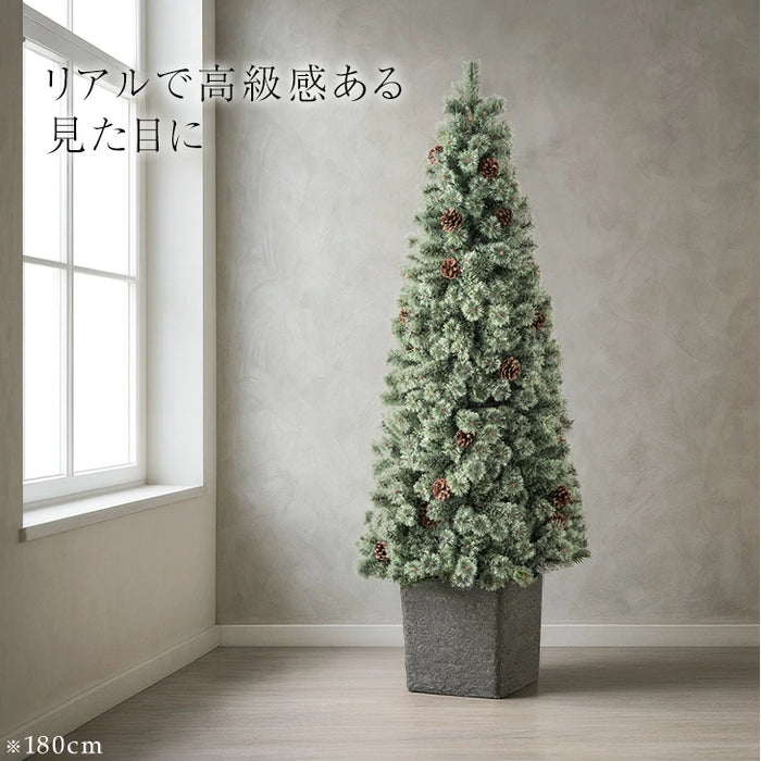 ［180cm］RENEW ヌードツリー 石目調 ポット付き 松ぼっくり付 クリスマスツリー Liv Norr リヴノール リヴ ノール〔16900038〕