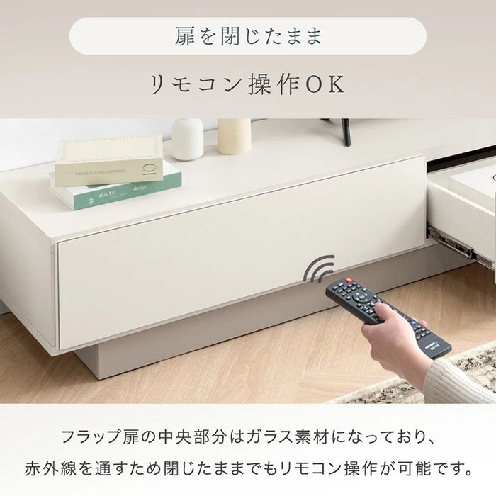 ［幅180］テレビ台 完成品 日本製 大川家具 ローボード 引き出し 収納 ツートン バイカラー おしゃれ【超大型商品】〔17100083a〕