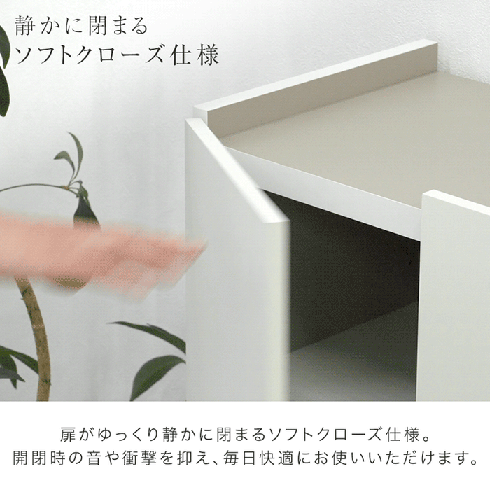 【新発売記念プライス】［幅75cm］シューズボックス 国産 完成品 ロータイプ 大容量 可動棚 扉 日本製 大川家具〔17000005〕