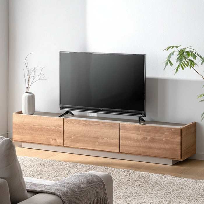 ［幅180］テレビ台 完成品 日本製 大川家具 ローボード 引き出し 収納 ツートン バイカラー おしゃれ【超大型商品】〔17100083a〕