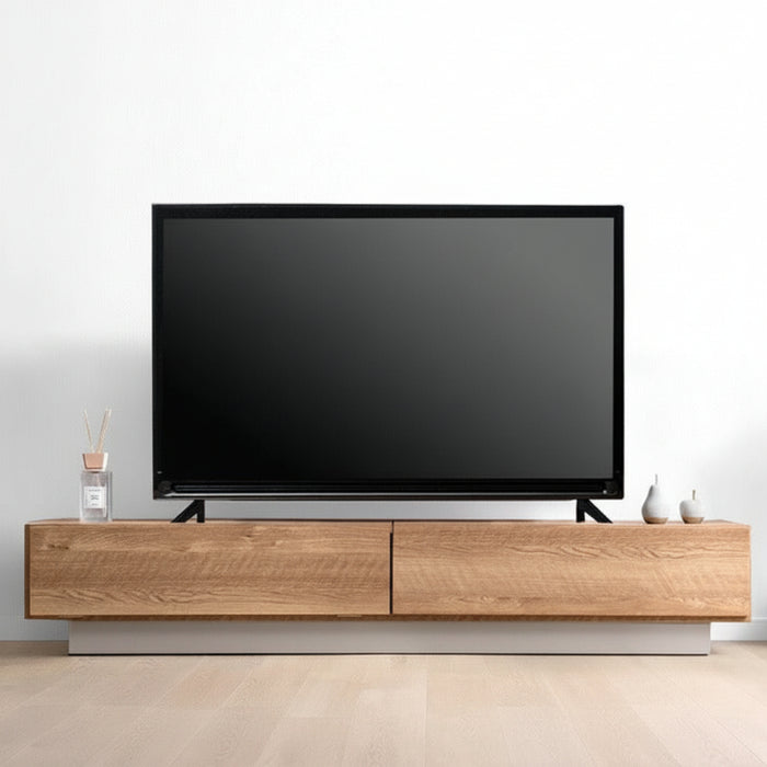 ［幅180］テレビ台 完成品 日本製 大川家具 ローボード 引き出し 収納 ツートン バイカラー おしゃれ【超大型商品】〔17100083a〕