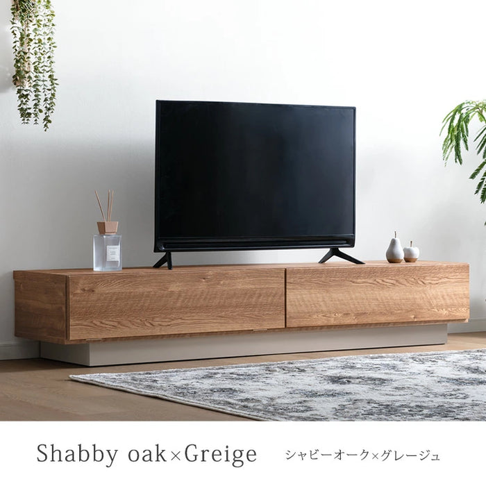 ［幅180］テレビ台 完成品 日本製 大川家具 ローボード 引き出し 収納 ツートン バイカラー おしゃれ【超大型商品】〔17100083a〕