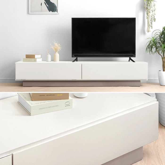 【薄型】［幅180］テレビ台 完成品 日本製 引き出し収納 スライドレール ローボード 北欧【超大型商品】〔17100093〕