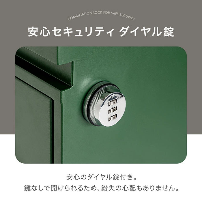 LIVPOST ーリブポストースタンドポスト 置き型 ダイヤル錠 スリット窓  ポスト 〔17600202〕