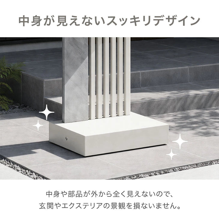 LIVPOST ーリブポストー 門柱 ポスト 置き型 スタンドポスト 門柱ポスト 郵便ポスト 新聞受け A4 鍵付き ダイヤル式 防水 屋外〔17600205〕