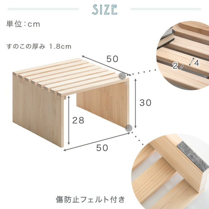 【アウトレット キャンセル戻り品】【商品番号：99900140】当店ハイタイプパレットベッド専用 パレット 4枚 追加用 拡張パーツ〔1763013910out・out2675〕