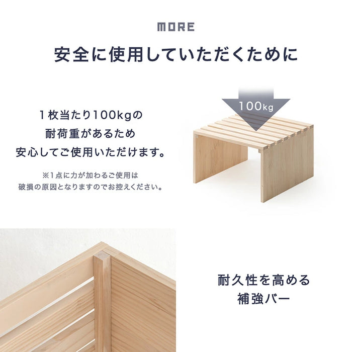 【アウトレット キャンセル戻り品】【商品番号：99900140】当店ハイタイプパレットベッド専用 パレット 4枚 追加用 拡張パーツ〔1763013910out・out2675〕