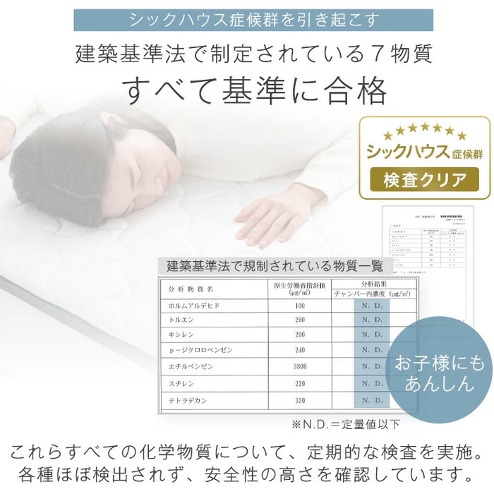 ［ダブル］ボンネルコイルマットレス付き 超スピード組立 ベッド 特許出願中 高耐荷重 2コンセント付 スチールベッド 宮棚付き 20cm厚 マットレス〔00100062〕