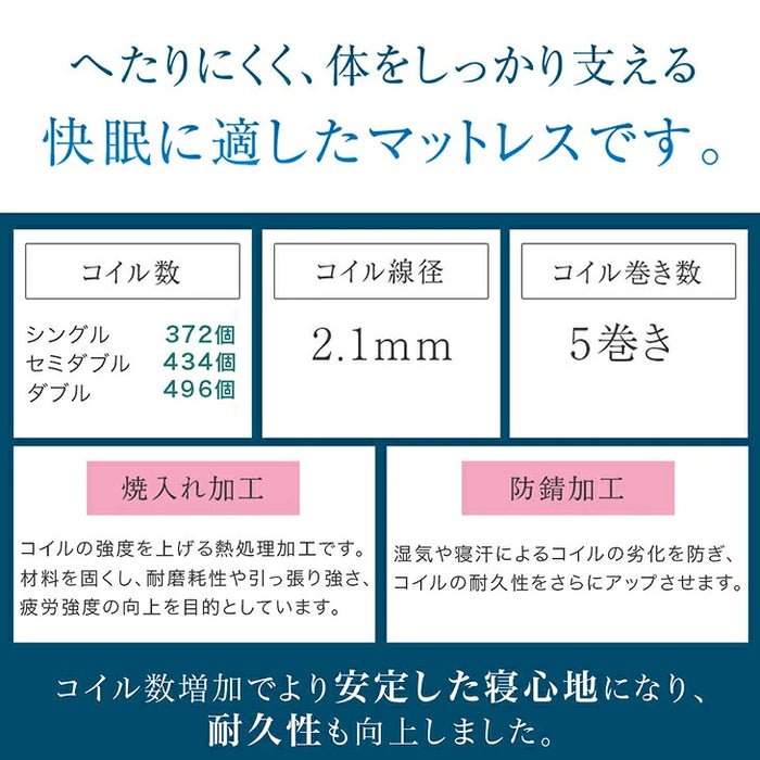 ［ダブル］超大容量 収納ベッド マットレスセット ボンネルコイル 宮棚 2コンセント 頑丈 引き出し ベッド〔S0000017〕