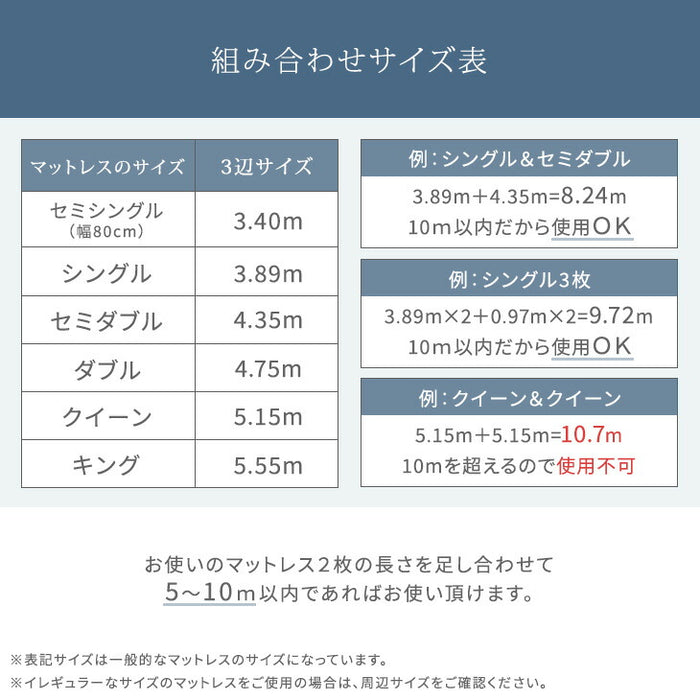 家族でゆったり快眠 幅30cm マットレスバンド 洗濯OK 隙間パッド セット 固定 連結  隙間 ズレ防止  ベルト 〔17800176〕