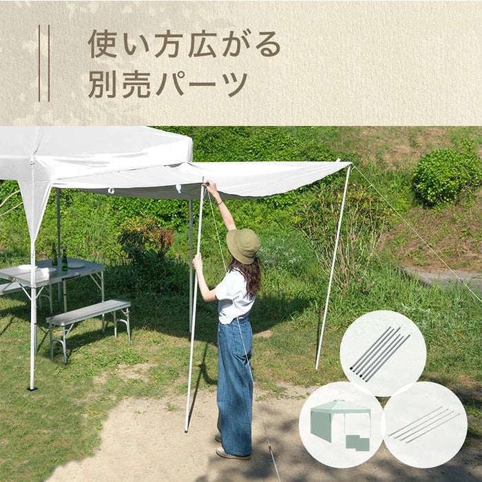《シリーズ累計16万枚突破》［3×3m］ワンタッチタープテント 風に強い 本体のみ UV 耐水 収納バッグ付 収納ケース 1年保証〔19000010〕