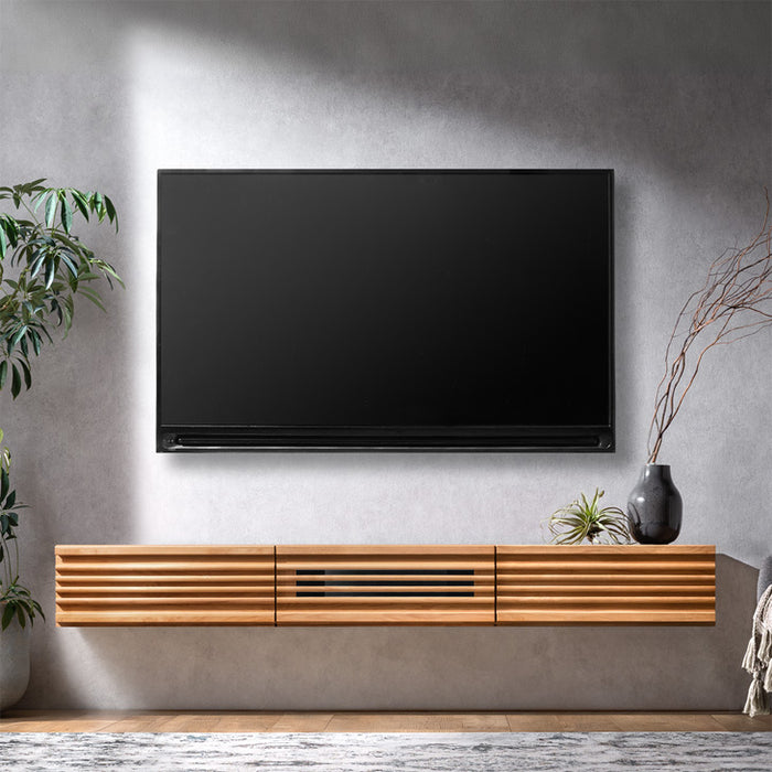 【新発売記念プライス】［幅180］テレビ台 フロート 壁掛け 完成品 国産 大川家具 スライドレール 引き出し モダン おしゃれ〔38700024〕