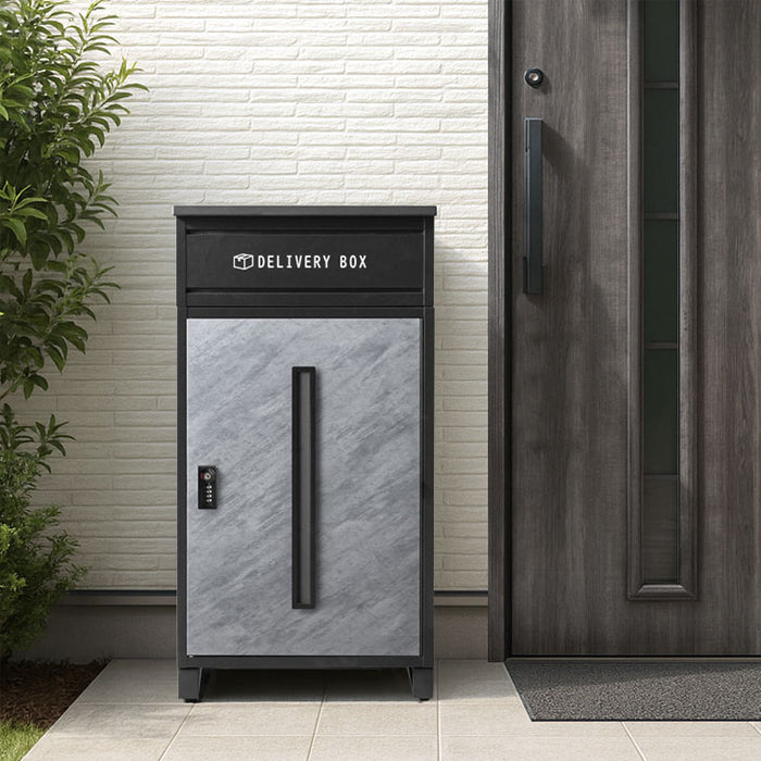 LIVBOX ーリブボックスー 宅配ボックス 押し込み式 複数投函OK 大容量 134L ゼロリターン ダイヤル式 鍵付き〔17600225〕