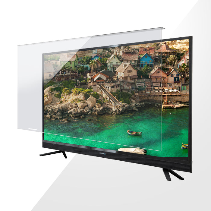 ［55インチ］ テレビ保護パネル カット率55.5％ 3mm厚 ブルーライトカット 液晶保護パネル〔84300053〕