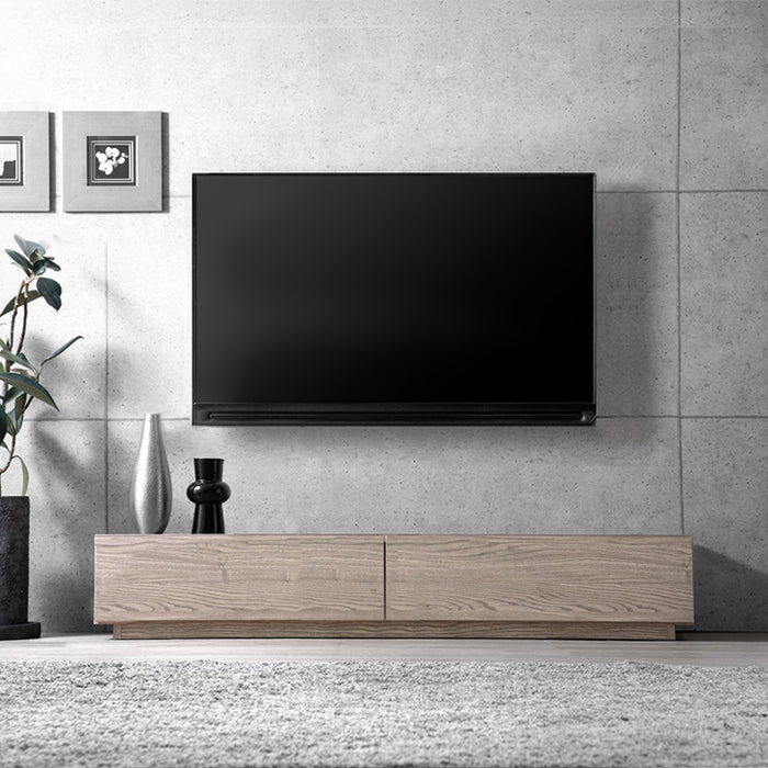 ［幅150］テレビ台 ローボード 国産 完成品 モルタル調 テレビラック 収納 日本製【超大型商品】〔33010061〕