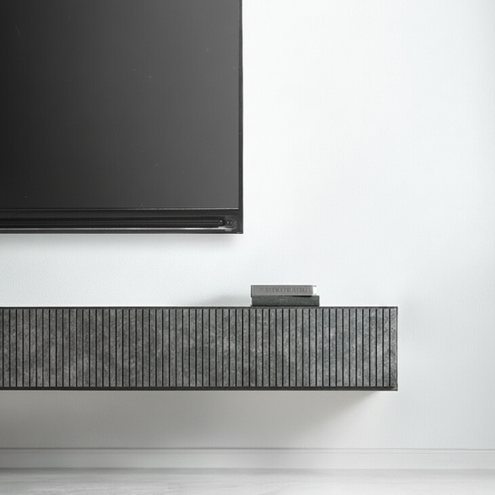 ［幅180cm］フロート テレビ台 壁掛け 完成品 国産 引き出し収納 木目調 フロートボード【超大型商品】〔20010018〕