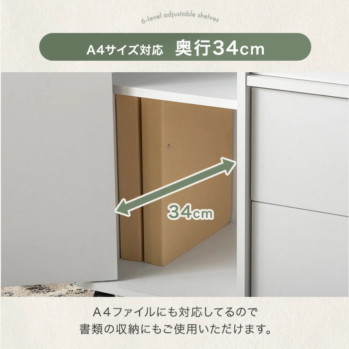 ［幅80cm］キャビネット サイドボード チェスト サイドチェスト 扉付き 脚付き 収納棚 収納 リビング収納 収納家具 スリム キャスター付き 奥行40 石目調 木目調〔21310164〕