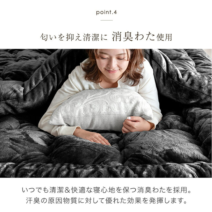 ［セミダブル］もはや、こたつ。(R) とろりん 敷きパッド 日本製 吸湿発熱  抗菌 防臭 洗える〔22200063〕
