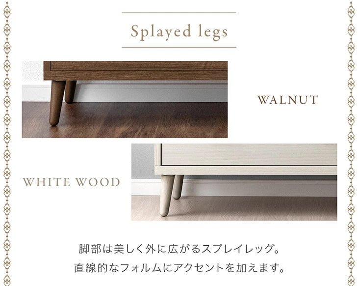 [幅120] チェスト 3段 日本製 完成品 スライドレール付 大容量 北欧 タンス 【超大型商品】〔23570228〕