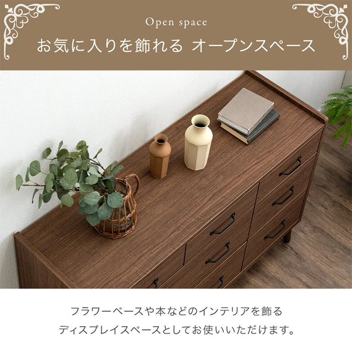 [幅120] チェスト 3段 日本製 完成品 スライドレール付 大容量 北欧 タンス 【超大型商品】〔23570228〕