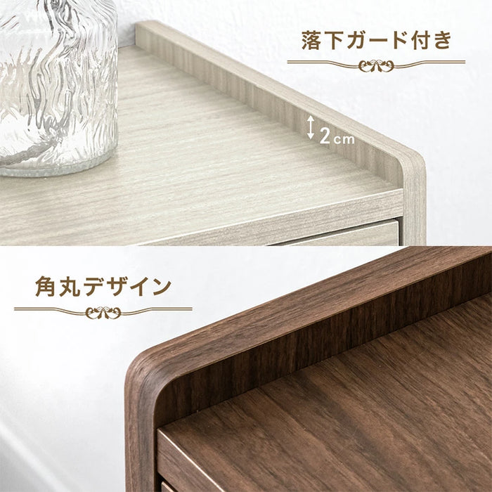 [幅120] チェスト 3段 日本製 完成品 スライドレール付 大容量 北欧 タンス 【超大型商品】〔23570228〕