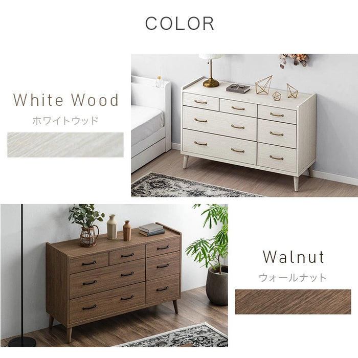 [幅120] チェスト 3段 日本製 完成品 スライドレール付 大容量 北欧 タンス 【超大型商品】〔23570228〕