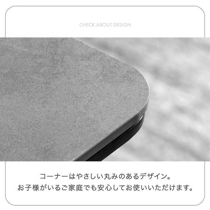 ［幅110］センターテーブル 大理石調 セラミック天板 耐熱  アジャスター付 ローテーブル【超大型商品】〔24900109〕