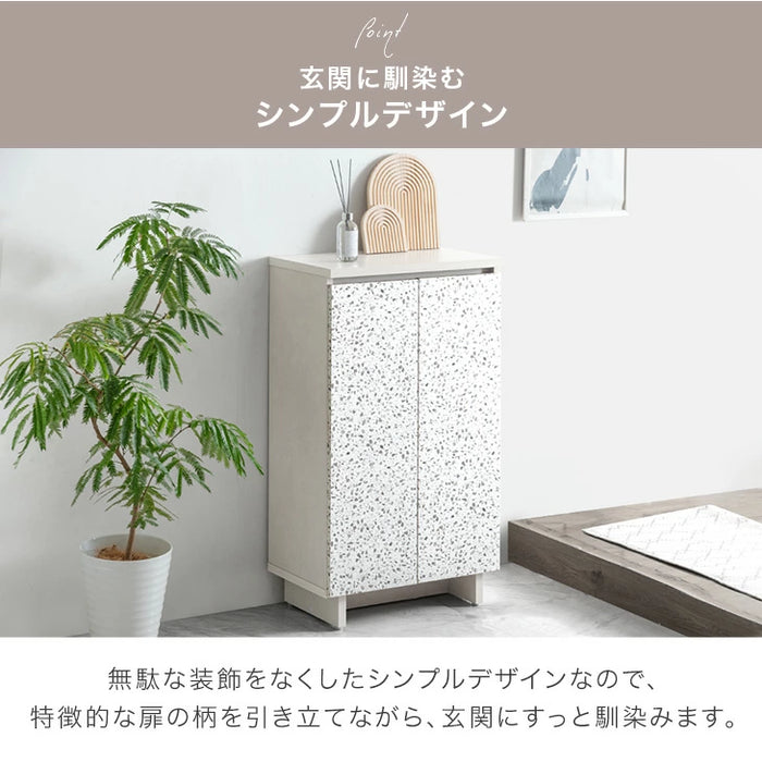［幅60］シューズボックス 大川家具 完成品 ソフトクローズ扉 可動棚 スリム 洗える 棚板 大容量 靴箱 下駄箱〔24900114〕