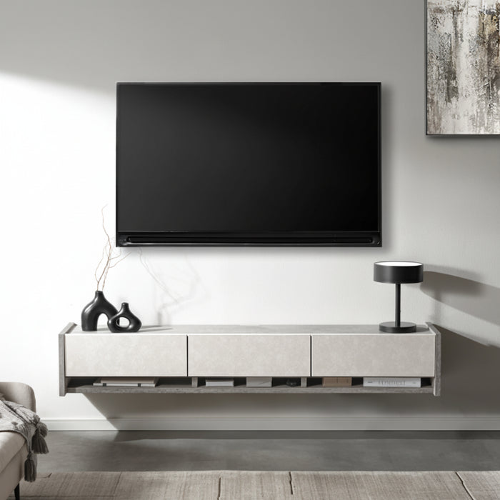 ［幅180］フロート テレビ台 壁掛け 完成品 国産 テレビボード フロートボード〔24900132〕