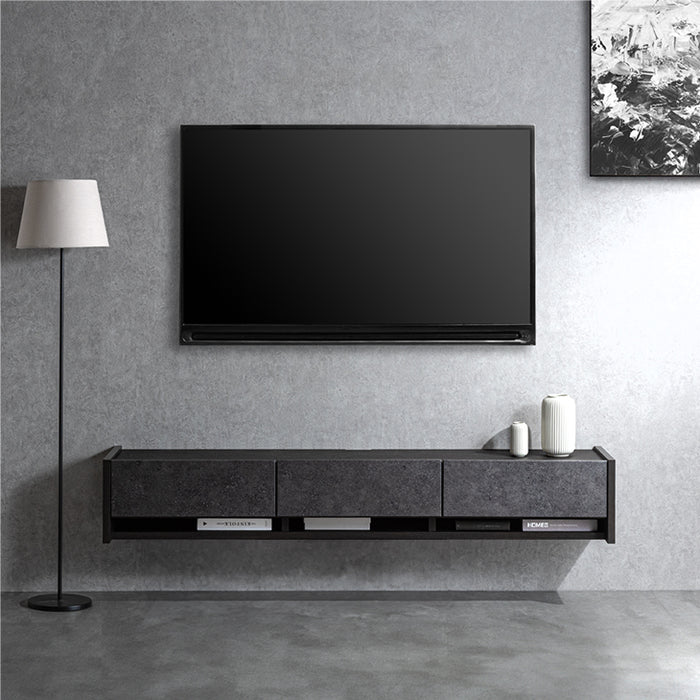 ［幅180］フロート テレビ台 壁掛け 完成品 国産 テレビボード フロートボード〔24900132〕