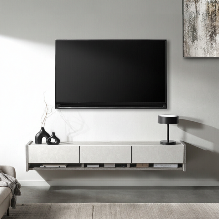 ［幅180］フロート テレビ台 壁掛け 完成品 国産 テレビボード フロートボード〔24900132〕