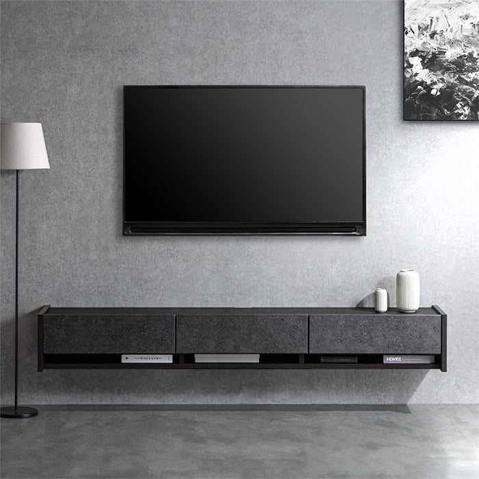 ［幅210］フロート テレビ台 壁掛け 完成品 国産 テレビボード フロートボード〔24900133〕
