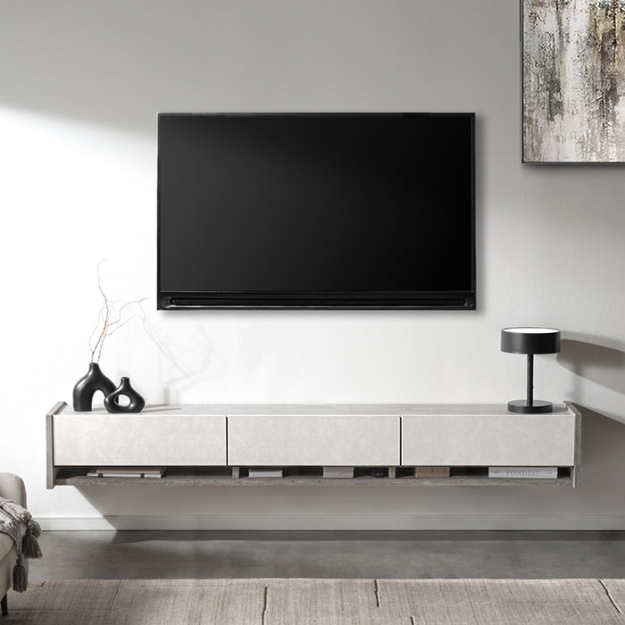 ［幅210］フロート テレビ台 壁掛け 完成品 国産 テレビボード フロートボード〔24900133〕